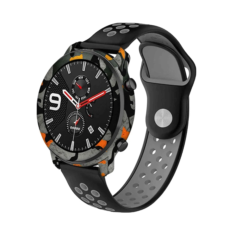  برچسب ماهوت طرح Autumn-Army مناسب برای ساعت هوشمند شیائومی Amazfit GTR 47mm