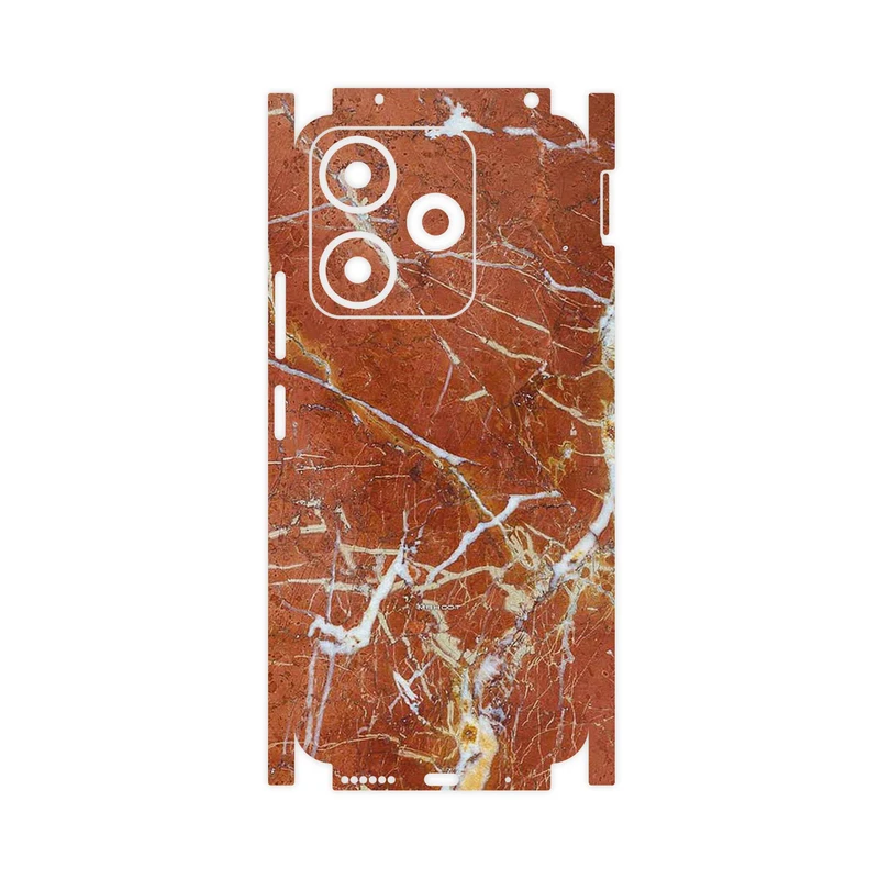 برچسب پوششی ماهوت مدل Red Marble-FullSkin مناسب برای گوشی موبایل شیائومی Redmi 13x