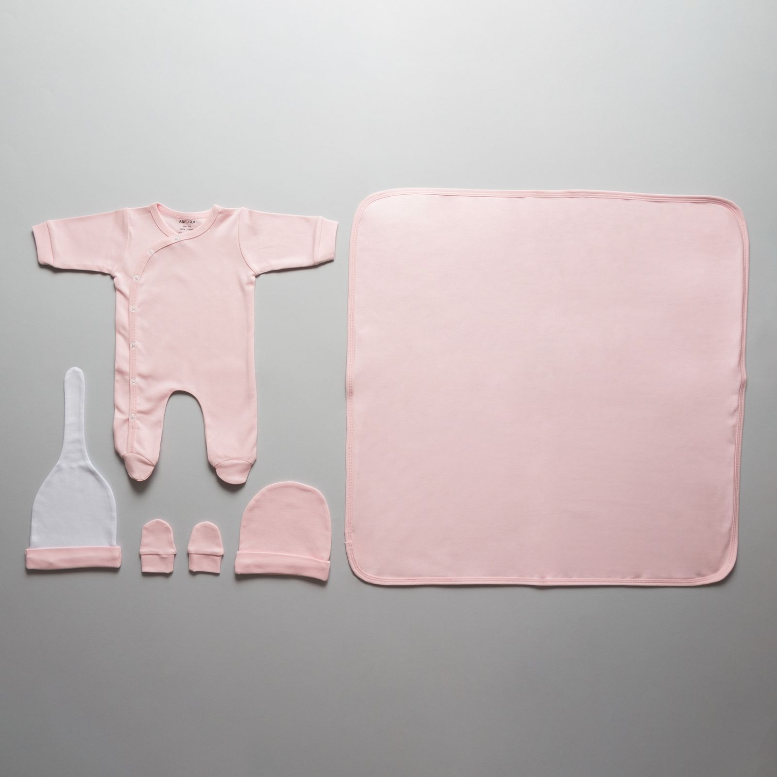 ست 19 تکه لباس نوزادی آمورا مدل sensitive رنگ صورتی -  - 15
