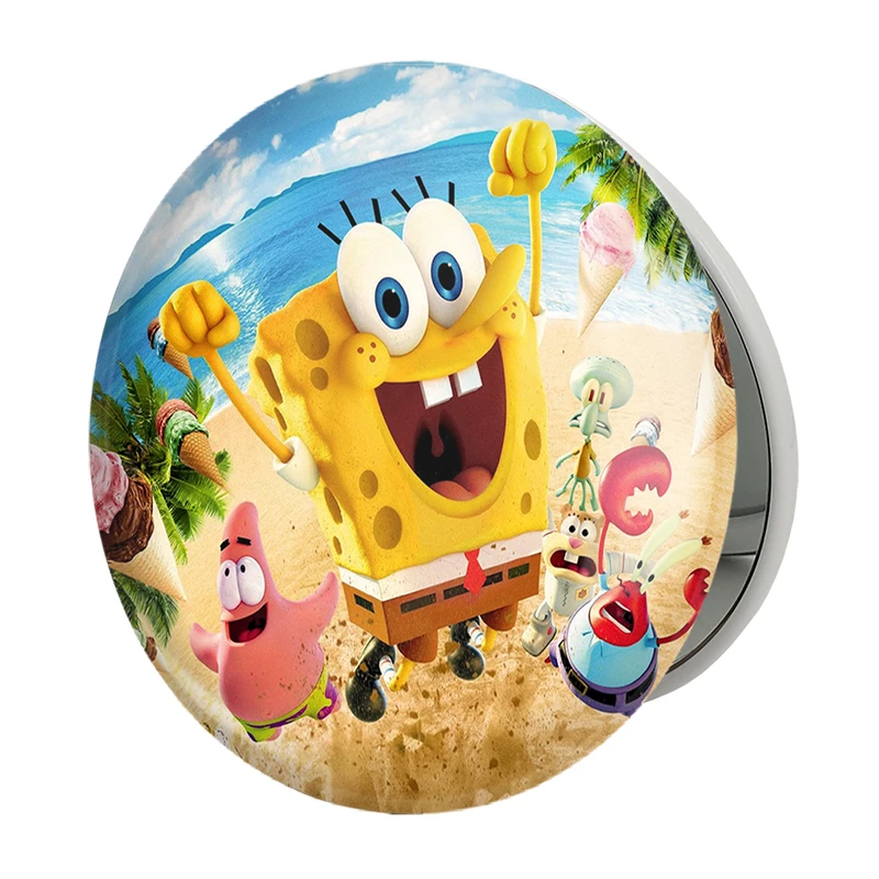 آینه جیبی خندالو طرح باب اسفنجی مدل تاشو کد 4735 