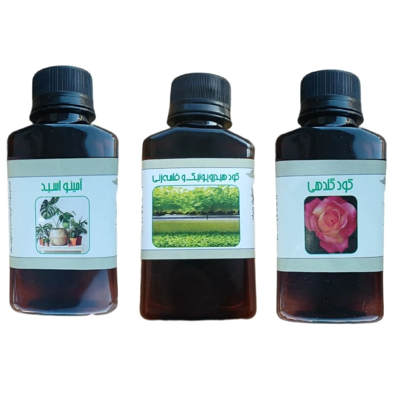 کود مایع امینو اسید و کود گلدهی و هیدروپونیک و قلمه مدل life drop حجم 110 میلی لیتر بسته 3 عددی