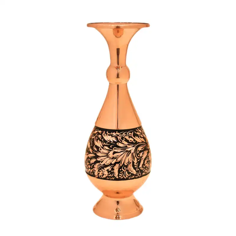 گلدان مسی مدل تراش کد 20