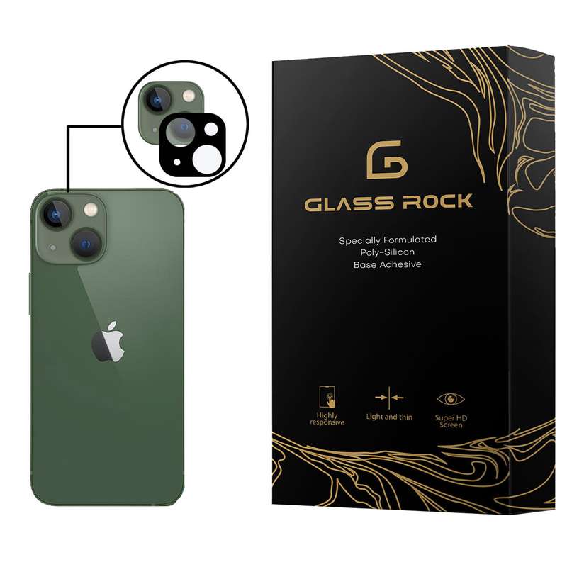 محافظ لنز دوربین گلس راک مدل FLR-Glass مناسب برای گوشی موبایل اپل iPhone 13 mini
