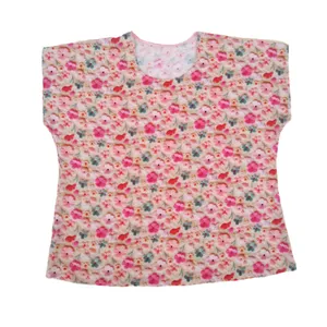 بلوز آستین کوتاه یقه گرد زنانه مدل نخی گلدر 103