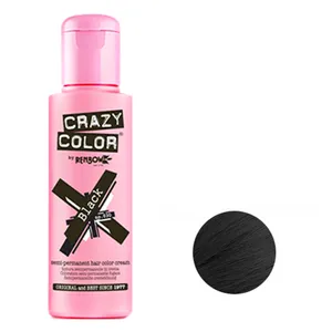 شامپو رنگ مو کریزی کالر مدل 30 رنگ مشکی حجم 100 میلی لیتر