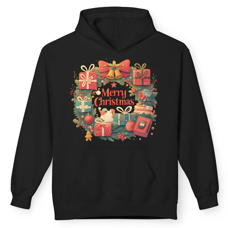 هودی زنانه پاد آفرین مدل کریسمس کد 13 طرح تبریک 