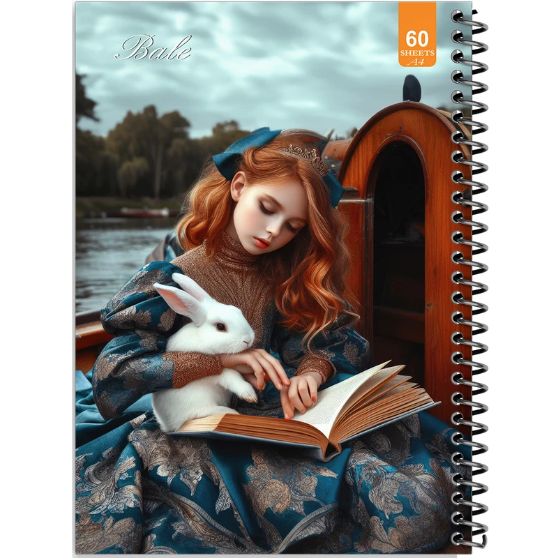 دفتر نقاشی 60 برگ انتشارات بله طرح فانتزی دخترانه کد A4-O320