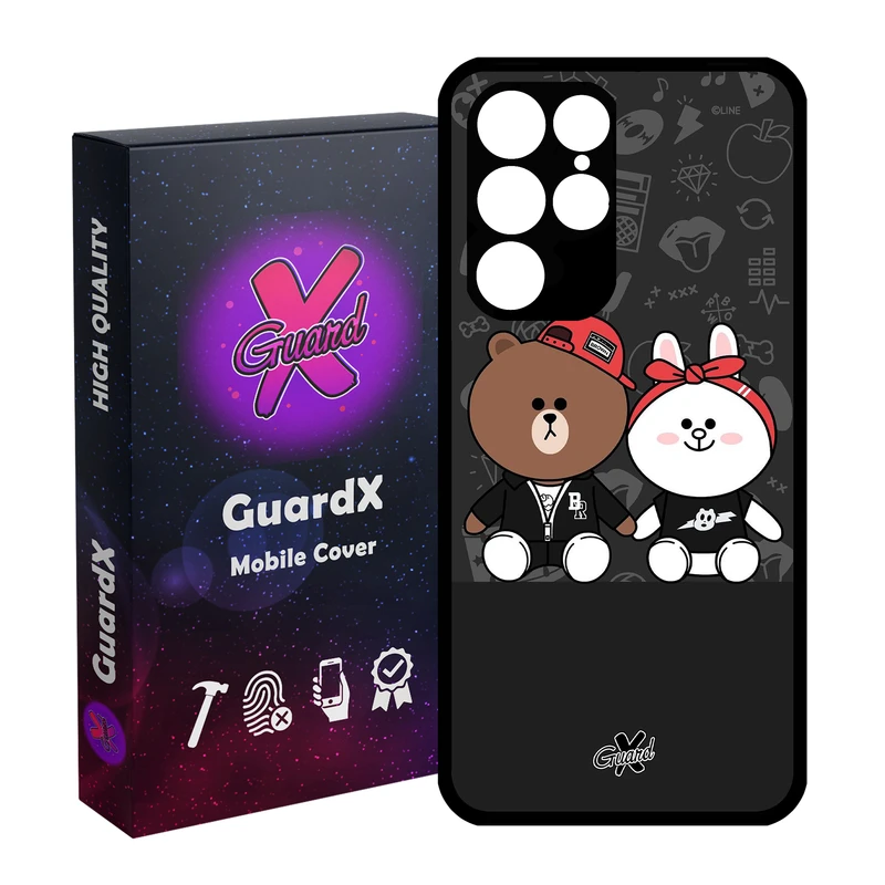 کاور گارد ایکس طرح Friends مدل Glass10127 مناسب برای گوشی موبایل سامسونگ Galaxy S22 Ultra