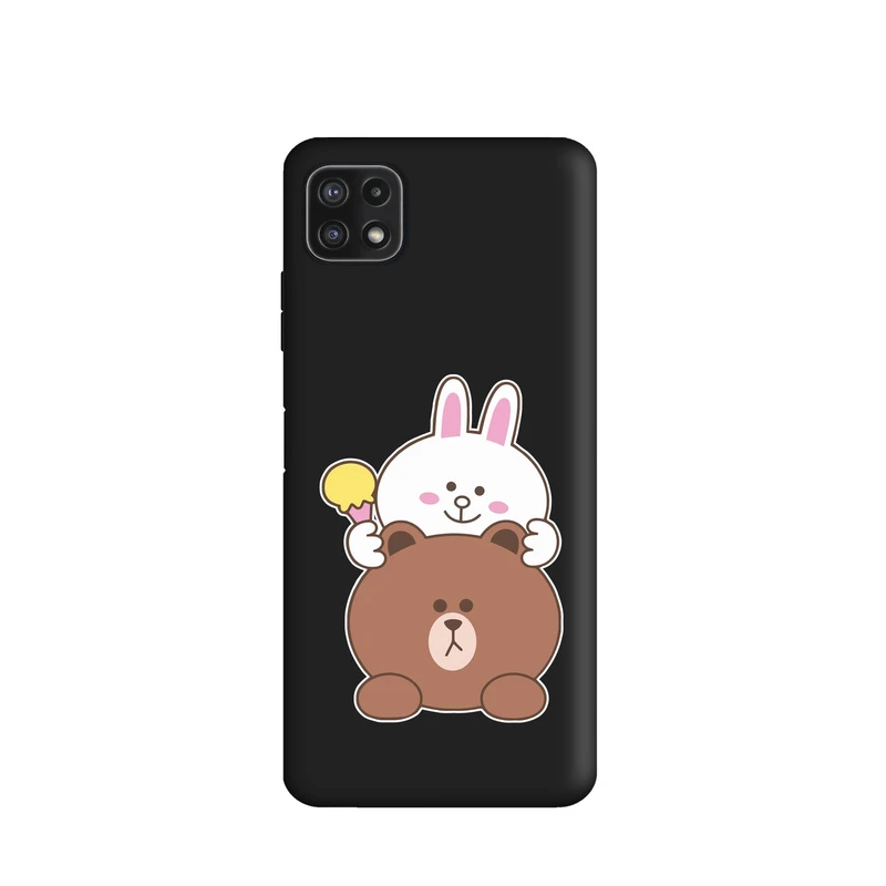 کاور قاب گارد طرح خرگوشی و خرسی کد s8106 مناسب برای گوشی موبایل سامسونگ Galaxy A22 5G