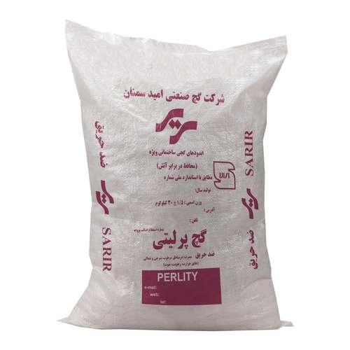 گچ پرلیتی ضد حریق سریر  کد 18 وزن 30 کیلوگرم