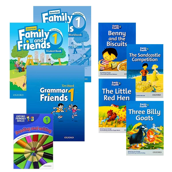 کتاب Family and Friends 1 اثر Naomi Simmons انتشارات آکسفورد 8 جلدی