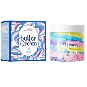 کره بدن سادور مدل بلوبری و هیالورونیک اسید مناسب برای انواع پوست وزن 180 گرم