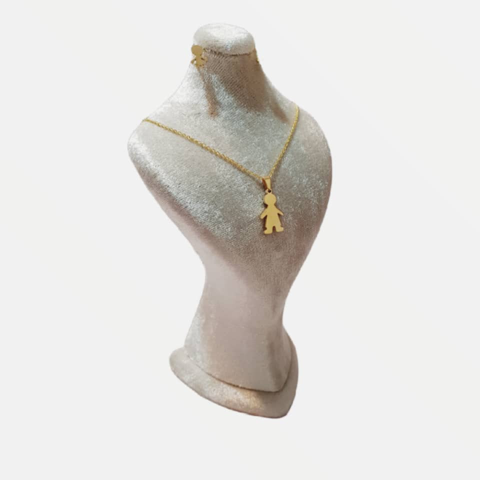 نیم ست زیورآلات زنانه مدل آدمک کد 4044