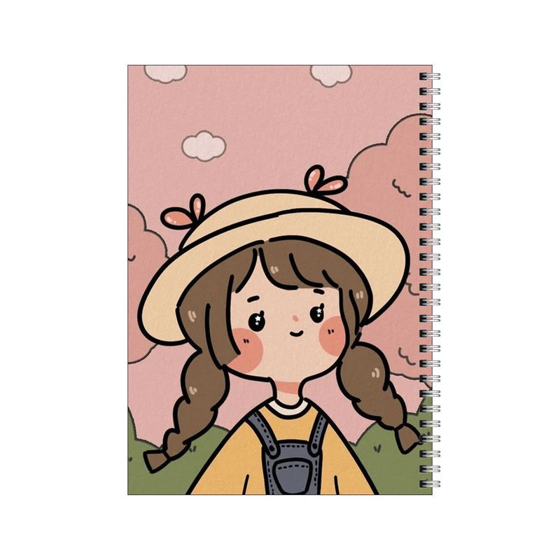 دفتر مشق 80 برگ بامبیلیپ طرح دختر و گردش کد 8887239