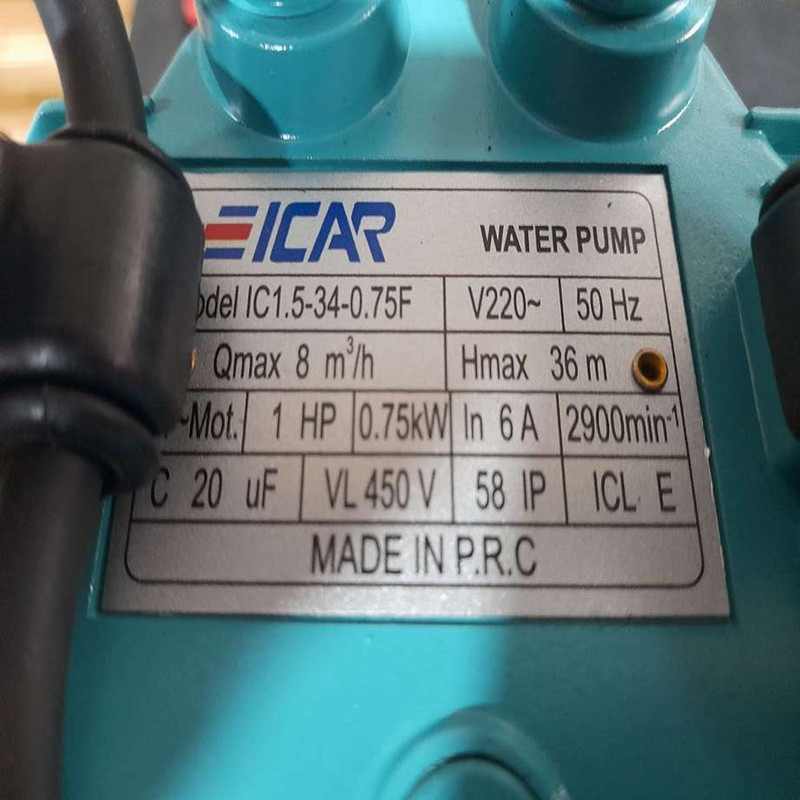 پمپ کفکش ا اسب بخار ایکار مدل پروانه چدن