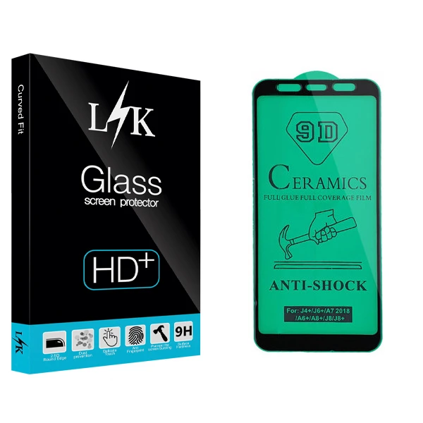 محافظ صفحه نمایش سرامیکی ال کی مدل Hard glass مناسب برای گوشی موبایل سامسونگ Galaxy A7 2018/A750