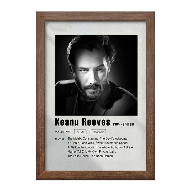 تابلو خندالو طرح کیانو ریوز (Keanu Reeves) کد F11208