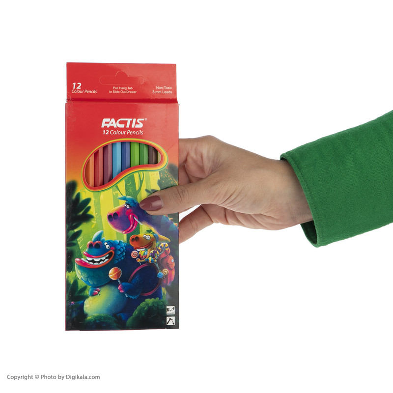 مداد رنگی 12 رنگ فکتیس مدل F07112212 -2