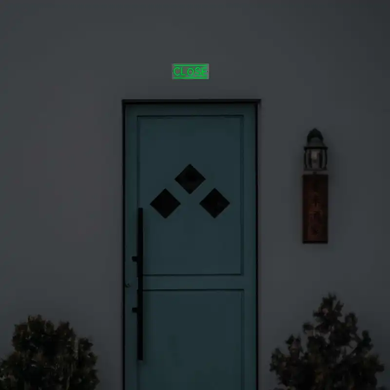 چراغ دیواری نئون دیزاین طرح Close_GR