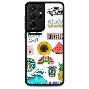 AKAM AMCWSGS21U-GOOD VIBES14 Cover For Samsung Galaxy S21 Ultra