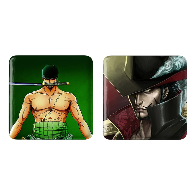 مگنت خندالو طرح میهوک و رورونا زورو انیمه وان پیس کد 1145011446 مجموعه 2 عددی