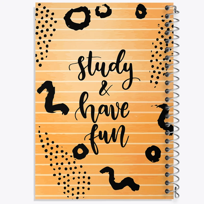 دفتر مشق 50 برگ خندالو طرح Study And Have Fun کد N77