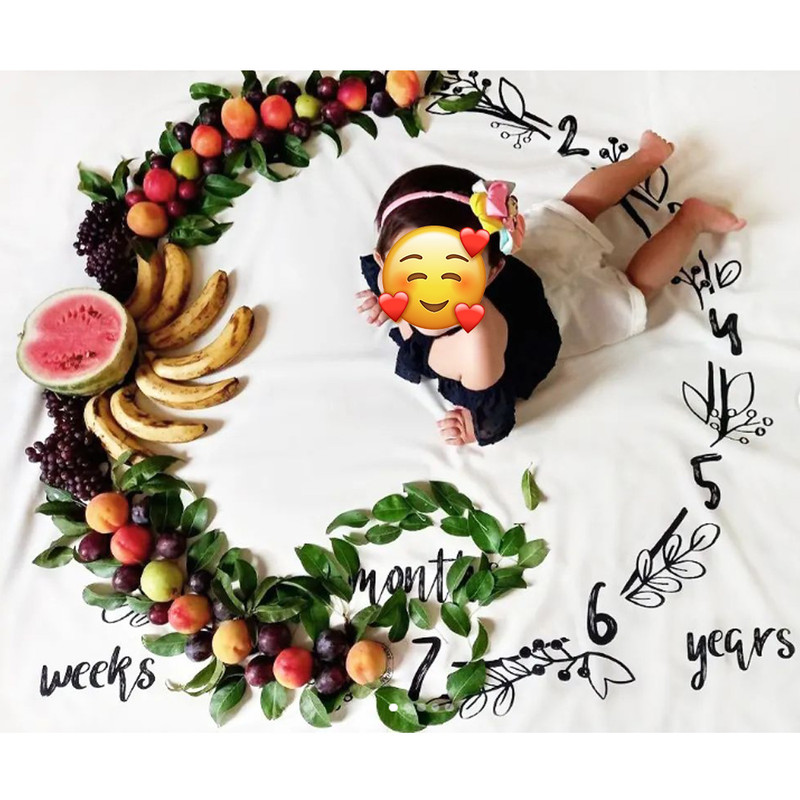 زیرانداز عکاسی نوزاد طرح  حلقه تمشک