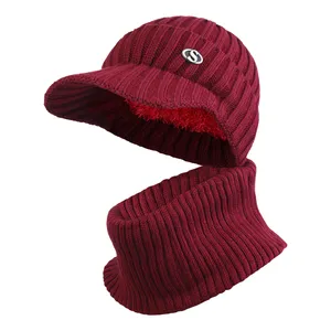 ست کلاه و شال گردن بافتنی مدل سام کد 527