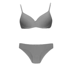 ست شورت و سوتین زنانه تی بی ان مدل 1996 رنگ طوسی