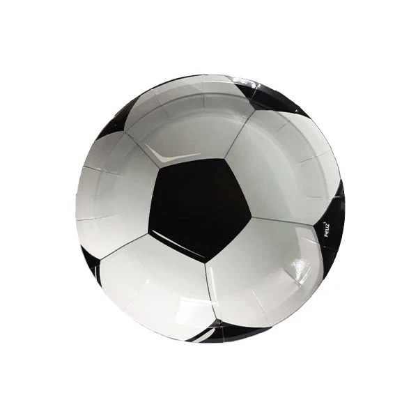 پیش دستی یکبار مصرف مدل توپ فوتبال کد FootbalPlate3 مجموعه 10 عددی