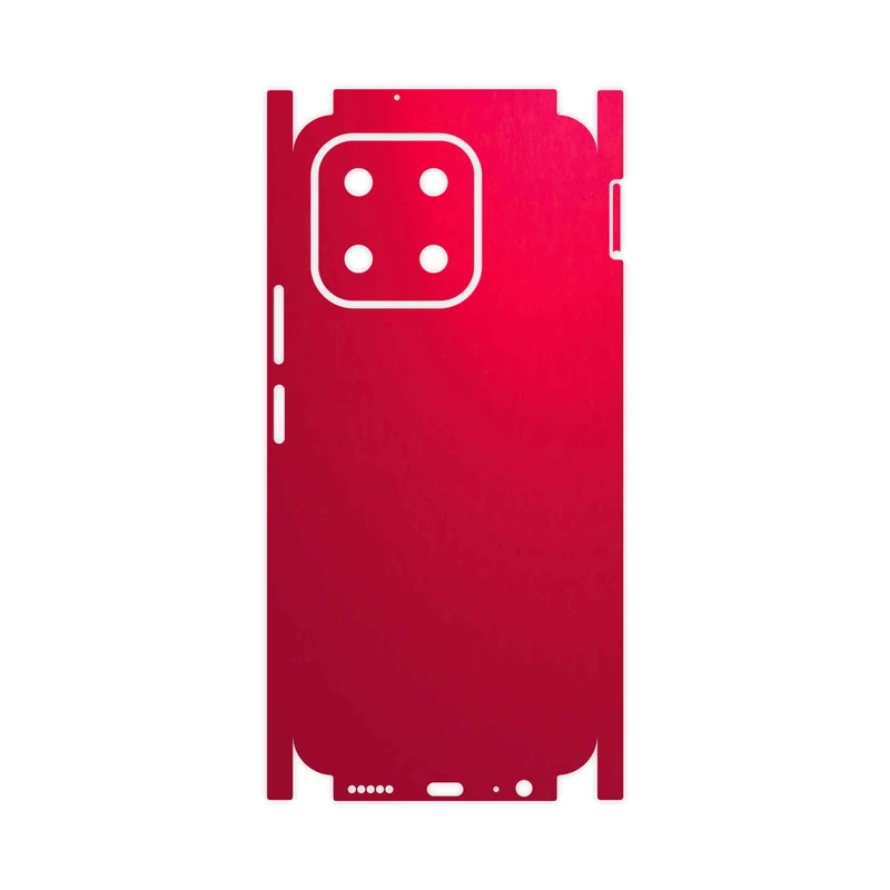 برچسب پوششی ماهوت مدل Matte-Warm-Red-FullSkin مناسب برای گوشی موبایل آنر X6b