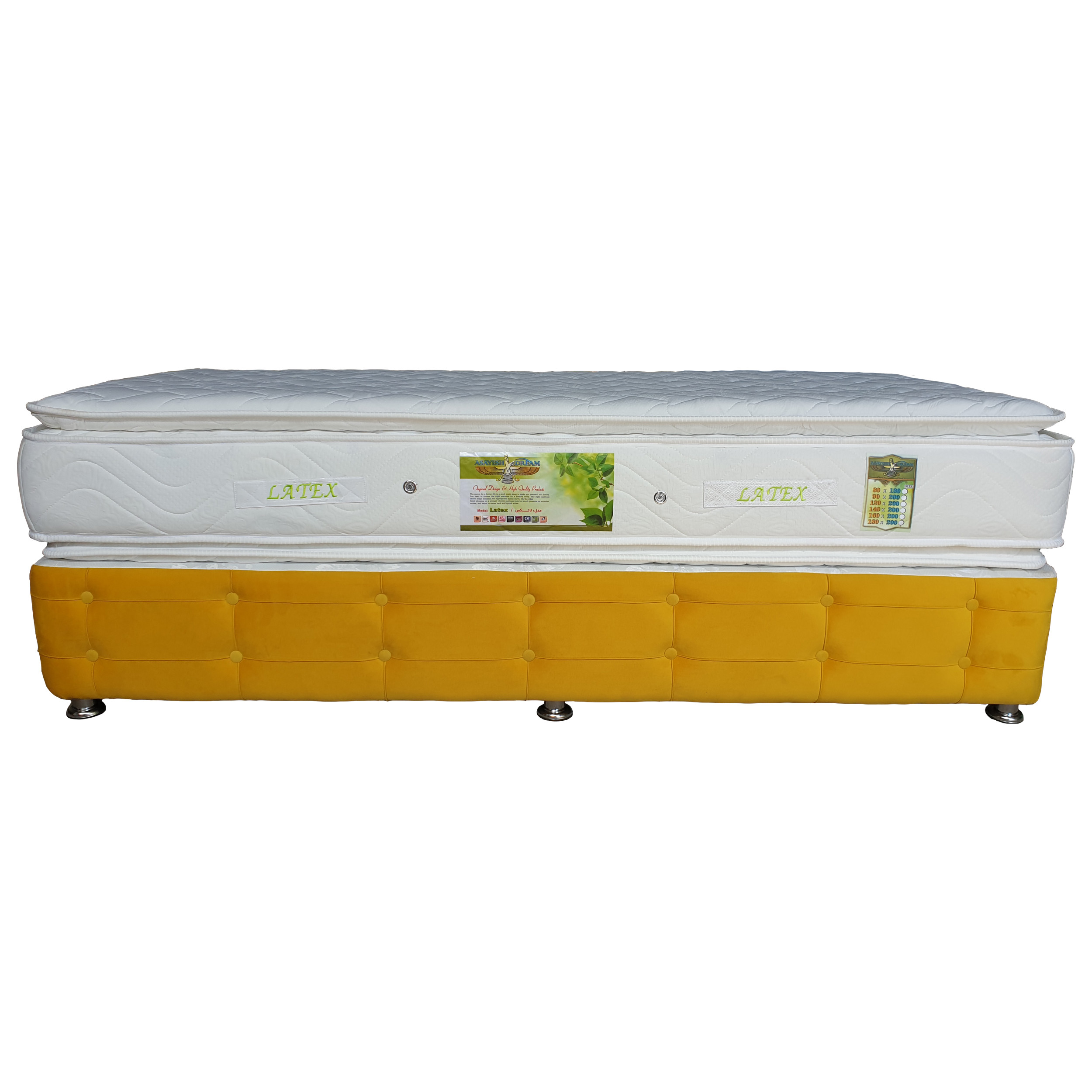 تخت خواب یک نفره مدل zatol90 سایز 200 × 90 سانتی متر به همراه تشک تخت خواب یک نفره مدل zatol90 سایز 200 × 90 سانتی متر به همراه تشک