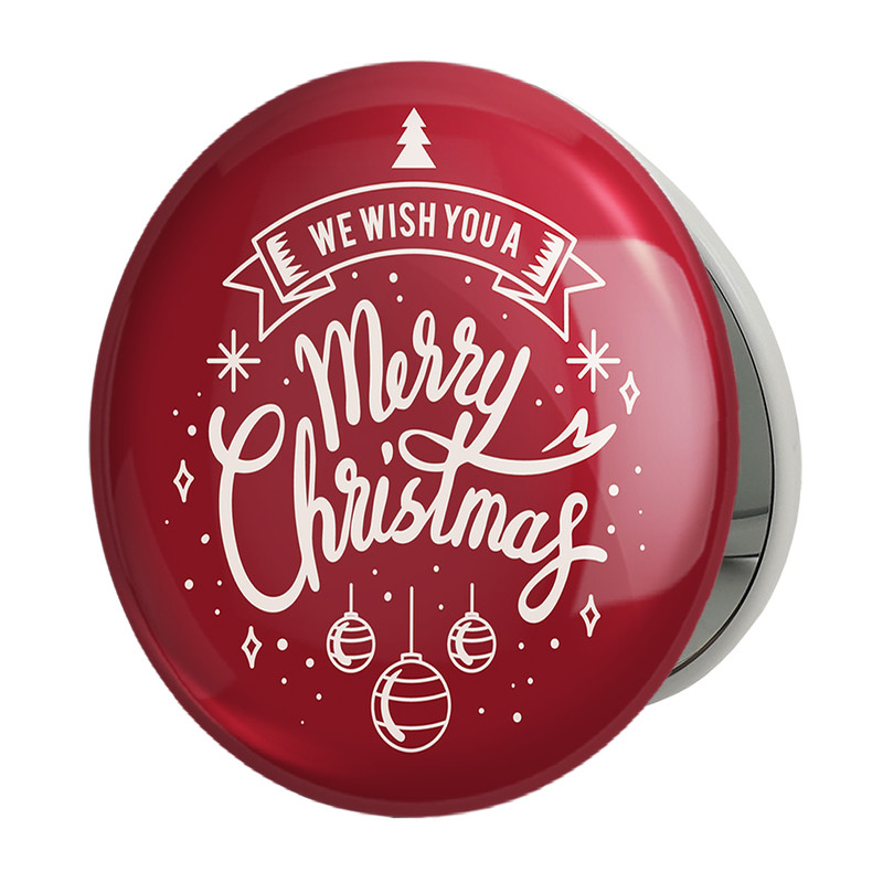 آینه جیبی خندالو طرح کریسمس Christmas مدل تاشو کد 22156 