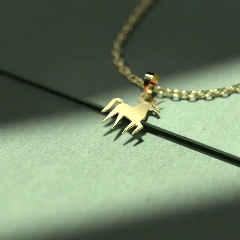 گردنبند طلا 18 عیار زنانه مدوپد مدل گل کد CA11005