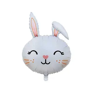 بادکنک فویلی مدل سر خرگوش کد Whiterabbitballoon