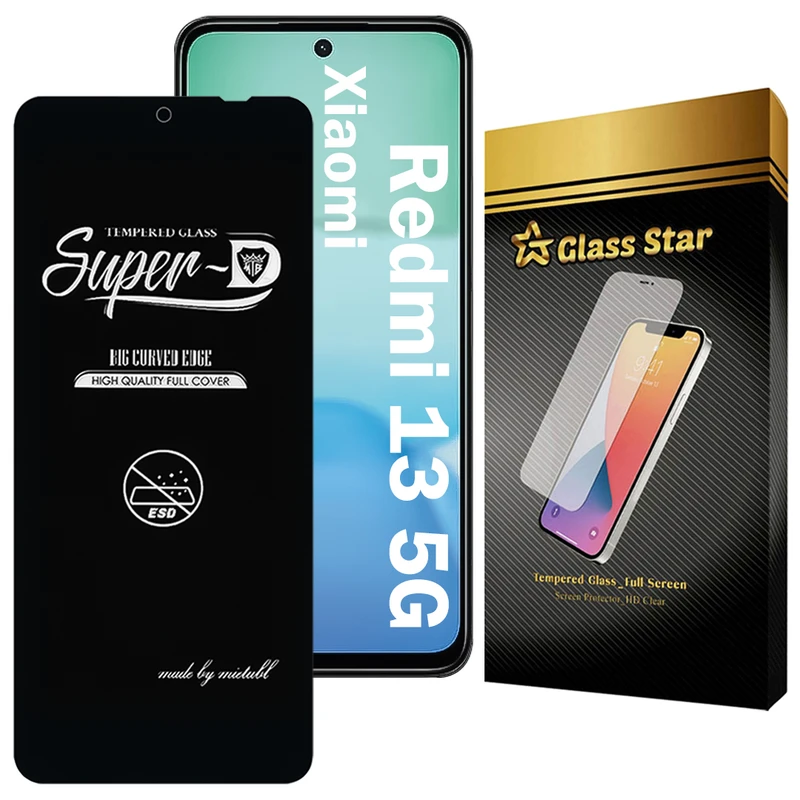 محافظ صفحه نمایش گلس استار مدل SUPERDNS مناسب برای گوشی موبایل شیائومی Redmi 13 5G