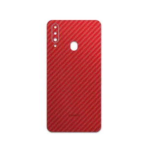 MAHOOT Red-Fiber Cover Sticker for Samsung Galaxy A20s