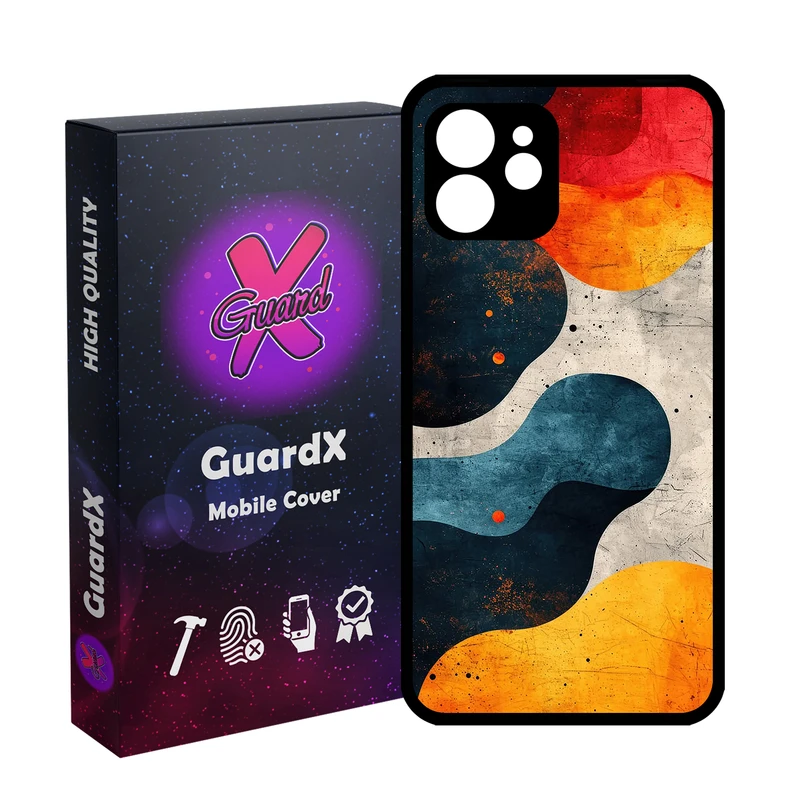 کاور گارد ایکس طرح رنگی مدل Glass10751 مناسب برای گوشی موبایل اپل iPhone 12