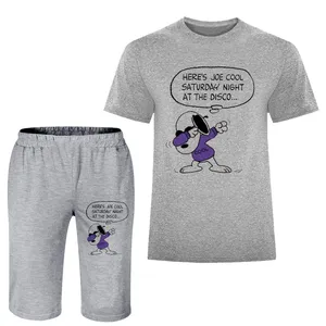 ست تی شرت و شلوارک مردانه مدل سگ A71