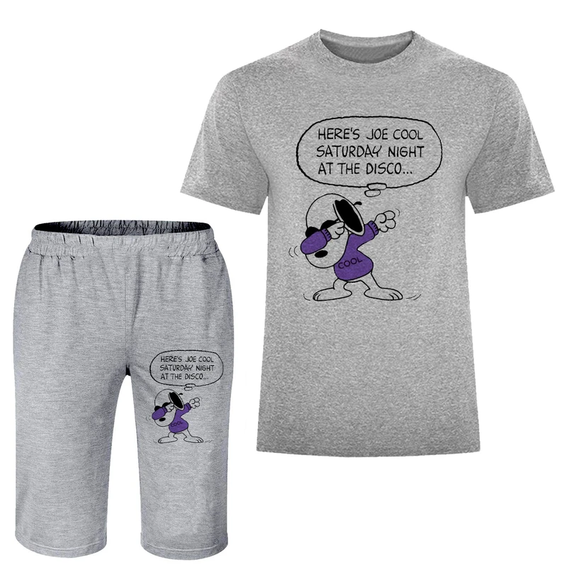 ست تی شرت و شلوارک مردانه مدل سگ A71