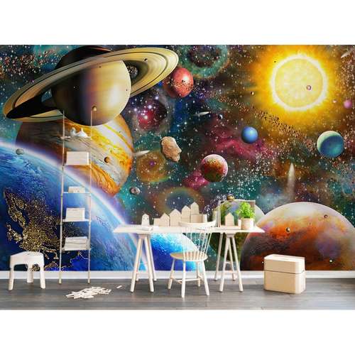پوستر دیواری سه بعدی مدل منظومه شمسی کد DH002