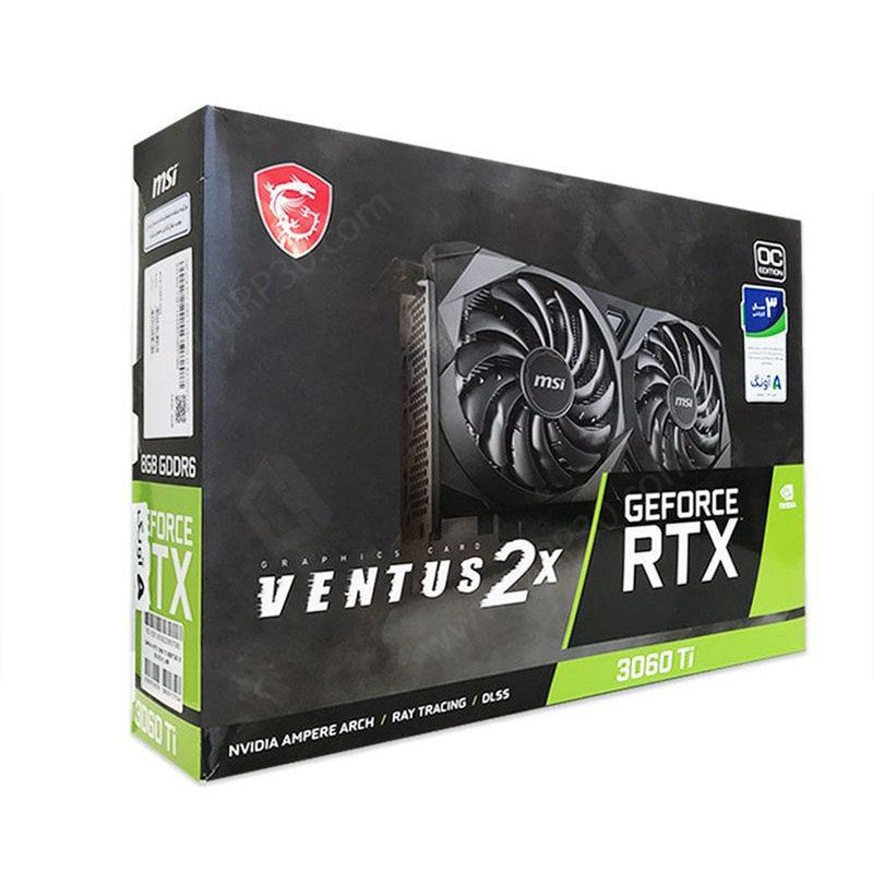 کارت گرافیک ام اس آی مدل GeForce RTX 3060 Ti VENTUS 2X