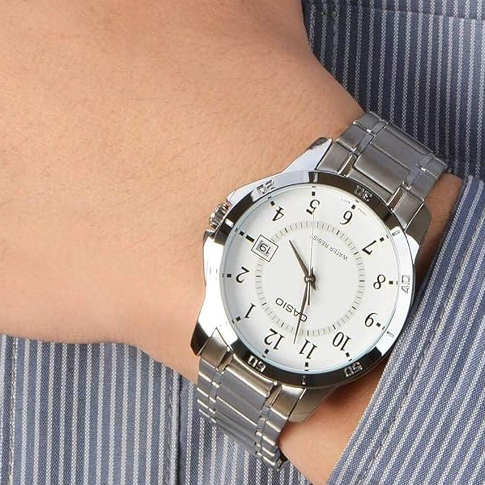 ساعت مچی عقربه ای مردانه کاسیو مدل MTP-V004D-7BUDF -  - 11