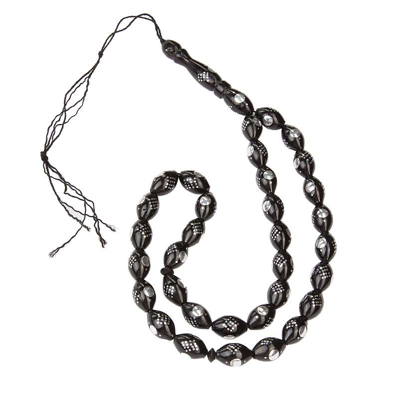 تسبیح بازرگانی میلادی مدل کشکول نقطه کوبی کد T_361