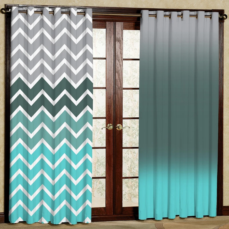 پرده مدل زیگزاگ مخمل پانچی کد 1045aسایز 140x200 سانتی متر