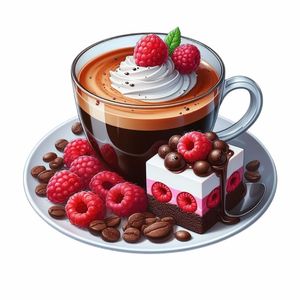 مگنت مدل یخچالی طرح کیک و قهوه 