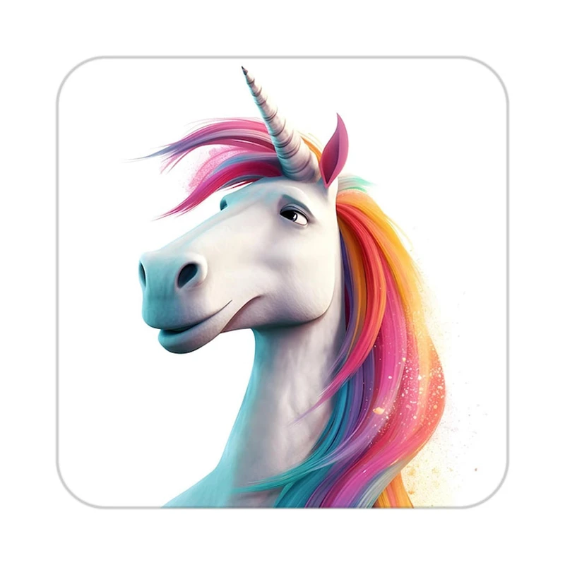 زیر لیوانی کاکتی طرح اسب تک شاخ و یونیکورن مدل mp29890