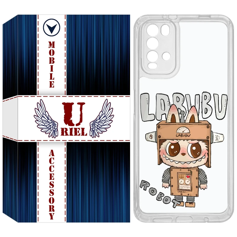 کاور یوریل مدل Clear کد 121 طرح لبوبو مناسب برای گوشی موبایل شیائومی Redmi 9T / Poco M3