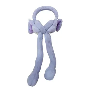 گوش گیر زمستانی دخترانه مدل شخصیت کرومی رنگ بنفش