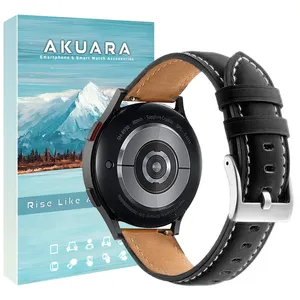 Akuara Simp Leather AK Band For Haylou RS3 LS04 / RS5 / Solar Plus / Solar Pro / Solar Lite / Solar Neo / GST / GST Lite / GS / RT2 / LS02 Pro / Watch 2 Pro / R8